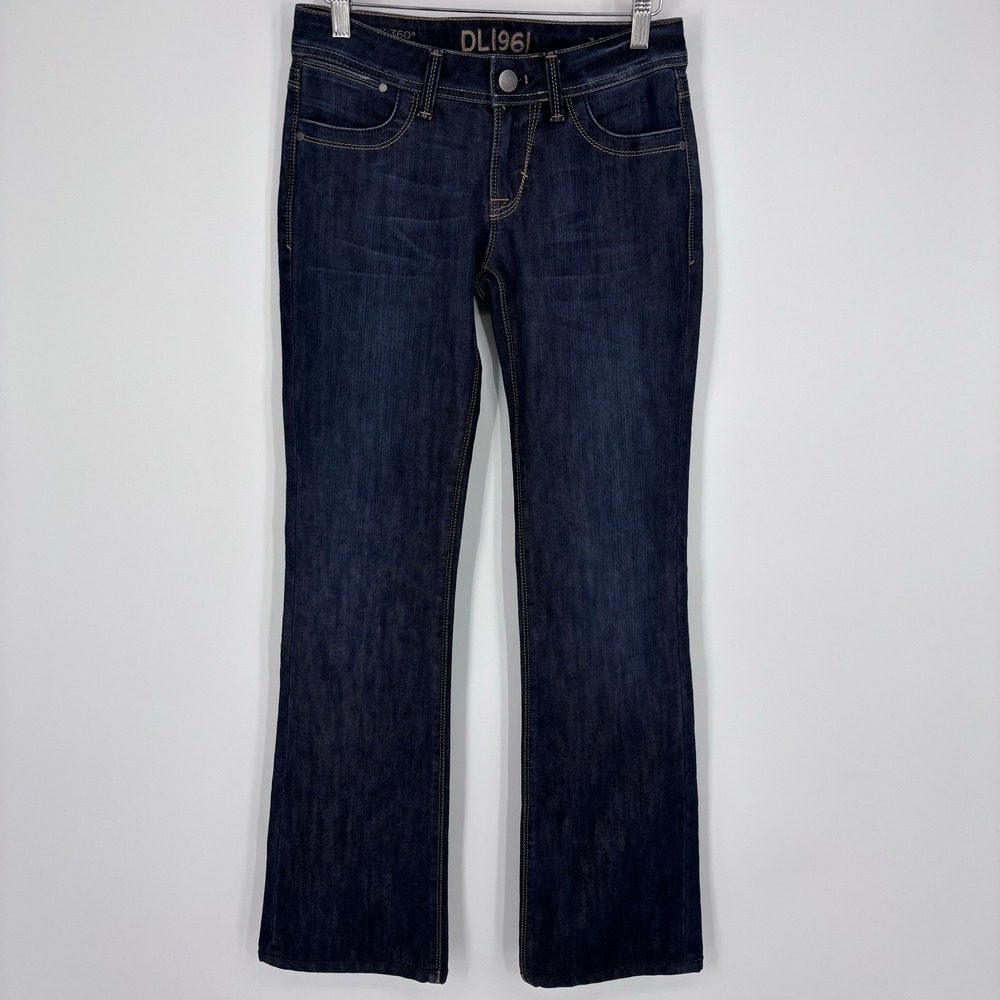 DL1961 Milano Bootcut Jeans Womens 26 Dark Wash 4-Way 360 Stretch Premium Denim